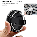 Miniatyrbild 3 av 5: Tesla Model 3/X/S/Y Navkapselskruv Navkapsel Dekorationsskydd Modifieringstillbehör Silver (FMY)