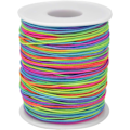 Miniatyrbillede 1 af 5: Elastisk snor Perlesnor Tråd Stretch Tyg Håndværkssnor 1 mm Regnbueperlesnor til DIY Håndlavede smykkefremstilling Halskæde Armbånd