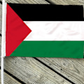 Miniatyrbild 4 av 5: MH-10 st 14x21cm Estland Palestina Polyester Handflagga Liten Storlek