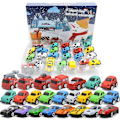 Miniatyrbillede 1 af 3: Adventskalender Biler 2024 flerfarvet E