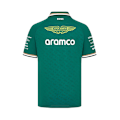 Pikkukuva 2 / 3: Aston Martin F1 -tiimin virallinen Fernando Alonso T-paita vihreä 2024 miesten topit poolopaita M