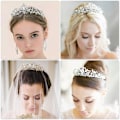 Miniatyrbilde 2 av 7: Makone tiara krystallkrone med strasskam for brudekrone, bryllup, ball, skjønnhetskonkurranse, prinsessefester, bryllupstiara, tiara barn, prinsesse