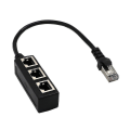Miniatyrbild 1 av 4: Rj45 Ethernet-kabeldelare Nätverksadapter Ethernet-delare