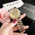 Miniatyrbillede 5 af 5: Guess Rustfrit stål Strassklocka Casual Quartz Watch Elegant Tilbehør Gave til kæreste Mor Hustru 1