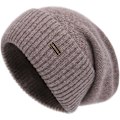 Miniatyrbild 1 av 5: Cashmere Slouchy Beanies för kvinnor Vinter Lättvikts Flickor Ull Stickad Mössa Mudd Mjuk Varm Slouch Beanie Cap