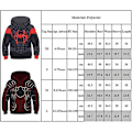 Miniatyrbilde 2 av 2: Spider-Man: Into The Spider-verse Hettegensere Gwen Venom Spiderman Genser Cosplay Barn Gutter Jenter Hettegenser Pullover Jumper Topper - en liten svart edderkopp Little black spider 12-13Years