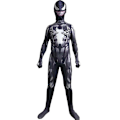 Miniatyrbillede 5 af 6: Drenge Børn Venom Sort Superhelt Halloween Cosplay Kostume