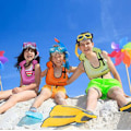 Miniatyrbilde 3 av 3: Barn Bærbar Oppblåsbar Flytevest Snorkelvest yellow