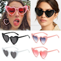 Miniatyrbillede 5 af 10: 6 Hjerteformede Solbriller Kærlighedshjerte Briller 6 stk - PINK 6Pcs -  Pink Gray 6Pcs -  Pink Gray