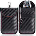 Miniatyrbild 1 av 5: 2-pack Faraday-fodral för bilnycklar | Signalblockerande ficka för bilnycklar | Keyless Entry Car Keys Case