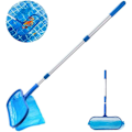 Miniatyrbillede 1 af 5: Pool Leaf Skimmer, 105 cm Pool Leaf Skimmer Finmasket Skimmer med Teleskoprive