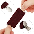 Miniatyrbild 8 av 10: 2st Fit Dress Cinch Clips Elastiska klädesklämmor för att dra åt klänning 2pcs black