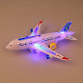 Miniatyrbillede 1 af 5: Elektrisk flyvemaskine med musik, lys og lyd, legetøjsfly A380, lys, passagerfly