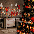Miniatyrbild 3 av 4: 40 LED Röda Lykta Strängljus Mini för Inomhus Utomhus Terrass Trädgård Semesterfest Julgran Nyårsdekoration (Varmvitt Ljus) Red 40 Lamp