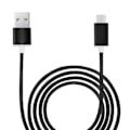 Pikkukuva 1 / 4: Typ C -kaapeli Sony Xperia 10 IV:lle, nylonpunottu nopea synkronointidatansiirto - MUSTA Svart