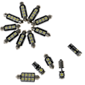 Miniatyrbillede 2 af 11: 23stCanbus LED bilinredningsljus