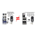 Miniatyrbilde 4 av 4: Chamberlain Liftmaster Garasjeport Fjernkontroll Motorlift 1a5639-7 D-66793 94335e 4335e 4330e 4333e 4332e Erstatning 433 Mhz(94335e etc)