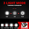 Pikkukuva 2 / 5: 2400 mAh LED-ajovalaisin Tehokas pyöränvalo