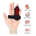 Miniatyrbilde 4 av 5: Smärtlindring Trigger Finger Fixing Splint Räta ut Brace
