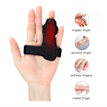 Miniatyrbillede 4 af 5: Smärtlindring Trigger Finger Fixing Splint Räta ut Brace