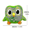 Pikkukuva 2 / 5: 30cm Duolingo Plushie Duo 10-vuotisjuhla Vihreä Pöllö Lahja Lapsille Nukke Pehmolelu 20cm