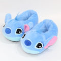 Pikkukuva 1 / 5: Stitch Angel Tofflor för Kvinnor och Flickor, Fluffiga och Varma Vintertofflor, Cartoon Hustomttofflor för Pojkar och Vuxna