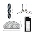 Miniatyrbild 5 av 5: Ersättningsdelar till Ecovacs X1 Plus Robotodammsugare -ayane-WELLNGS