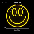 Pikkukuva 4 / 5: Hymiö LED-neonvalo lastenhuoneeseen USB-yövalokoriste[YDE]