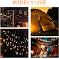 Miniatyrbild 5 av 6: 20 LED Röda Lykta Stränglampor Mini för Inomhus Utomhus Terrass Trädgård Semesterfest Julgran Nyårsdekoration Black 20 Lamp