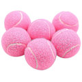 Pikkukuva 1 / 5: 6-pack vaaleanpunaisia ​​tennispalloja kestäviä joustavia harjoituspalloja 66mm naisille aloittelijoille harjoittelu Te  (FMY)