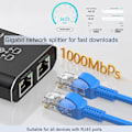 Pikkukuva 8 / 8: Gigabit RJ45 Verkonjakaja 1000Mbps 1-2 Lan Ethernet A2