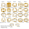 Miniatyrbilde 5 av 5: Tåringer i kobber for kvinner, åpne tåringer, justerbar ring for lilletåen, 22 stk[CH]