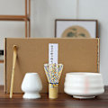 Miniatyrbild 2 av 5: 4 st/set Traditionellt Matcha-set Bambuseramik Matcha-skål med vispBY 4