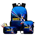 Miniatyrbild 1 av 4: 3st 3D Print Super SONIC Ryggsäck Axelväskor Case#552 TC-11