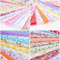 Miniatyrbillede 2 af 5: Pakke med 50 bomuldsstof patchworkstof 100% bomuldsstof DIY