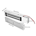 Miniatyrbilde 2 av 5: Elektrisk magnetisk lås Elektrisk lås Enkelt dør Elektromagnetisk lås Integrert magnetisk lås for adgangskontrollsystem DC12V 280kg