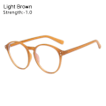 Miniatyrbild 1 av 10: -1,0~-4,0 Myopi Glasögon LJUSBRUNA STYRKA 1,00 light brow light brown Strength 1.00-Strength 1.00