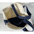 Miniatyrbillede 5 af 5: Trader Joe's Genanvendelig Canvas Eco Tote Taske Shopping Heavy Duty Taske Blå Hvid