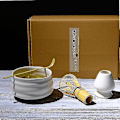 Miniatyrbild 3 av 5: 4 st/set Traditionellt Matcha-set Bambuseramik Matcha-skål med vispBY 4
