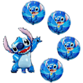 Pikkukuva 2 / 4: 5 kpl Lilo ja Stitch -ilmapalloa, Lilo ja Stitch -juhlakoristeet