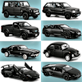 Pikkukuva 7 / 7: 1:36 Painevalettu auto, valtuutetut mallit, tumman musta sarja, hienosti tehty keräilylelu, pienet miniautot, 12,5 cm taskulelu pojille 039M-Colvette C7