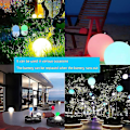 Miniatyrbilde 2 av 5: Oppblåsbar LED-strandball, 13 farger lysende oppblåsbare baller, utendørs strand svømmebasseng lekeball med LED-lys