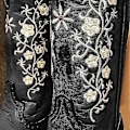 Miniatyrbild 4 av 4: Dam Cowboy-stövlar med bred vad och bred tå - Moderna västerländska broderade cowgirl-stövlar, Svarta Black 38
