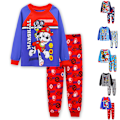 Miniatyrbild 2 av 3: PAW Patrol Pyjamas Set Barn långärmade byxor Set Sovkläder röd red 100cm