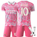 Miniatyrbillede 1 af 2: Et must have! 2526 Real Madrid Dragon Mønstret Fodboldtrøje, Ronaldo Klassisk Nr. 7 Pink Model og Andre Stjerner Er Chokerede NO.10 MODRIC NO.10 MODRIC m