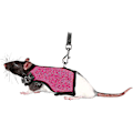 Miniatyrbilde 1 av 5: Sele for små dyr for rotter Nylon 1 stk (rosa)
