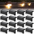 Miniatyrbild 1 av 5: Set med 16 solcellslampor, LED utomhusbelysning, solcellslampa för utomhusbruk