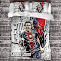 Miniatyrbild 1 av 3: Messi FC Sängklädesset Mjukt Mikrofiberöverdrag med Kuddfodral
