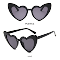 Pikkukuva 6 / 10: 6 Sydänlasit Rakkaus Sydän Aurinkolasit 6 kpl - Musta 6Pcs - Black Gray 6Pcs - Black Gray