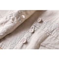 Miniatyrbilde 4 av 5: Bomullslinnevest for kvinner, avslappet løs V-hals ermeløs vestjakke Beige Beige L